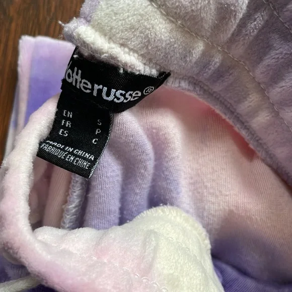 ❤️SOLD❤️ CHARLOTTE RUSSE Tie Dye Hoodie Jogger Set Women’s Size S - Picture 5 of 5